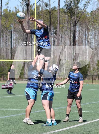 Thumbnail 3 in Lowcountry All Stars B vs St. Joseph's Prep (Rugby 2024 All Stars) photogallery.