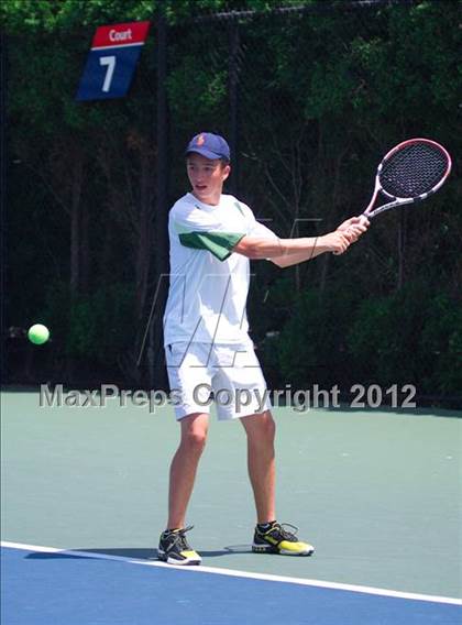 Thumbnail 2 in NYSPHSAA Boys Tennis Championships (Round 1) photogallery.