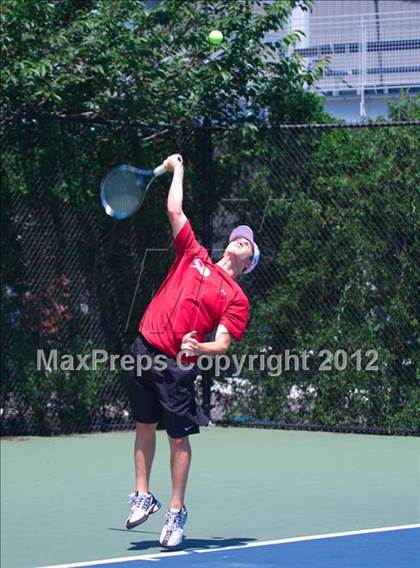 Thumbnail 2 in NYSPHSAA Boys Tennis Championships (Round 1) photogallery.