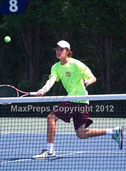 Thumbnail 2 in NYSPHSAA Boys Tennis Championships (Round 1) photogallery.