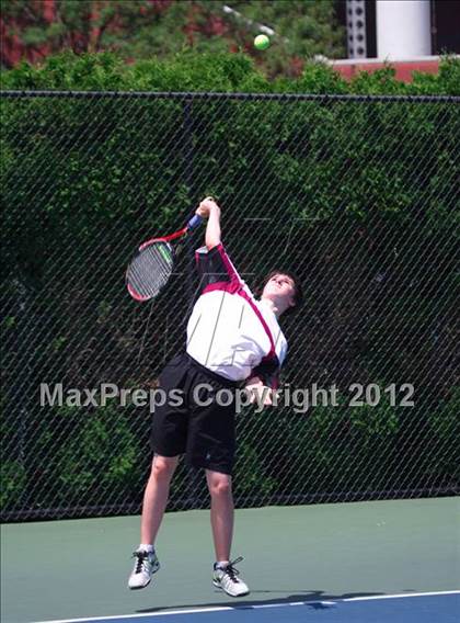 Thumbnail 3 in NYSPHSAA Boys Tennis Championships (Round 1) photogallery.