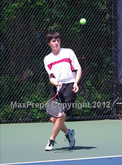 Thumbnail 3 in NYSPHSAA Boys Tennis Championships (Round 1) photogallery.