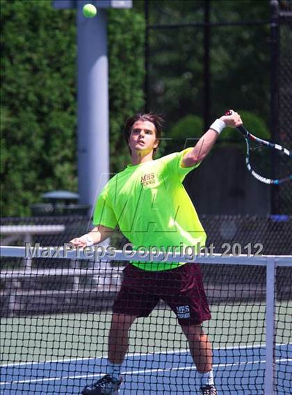 Thumbnail 3 in NYSPHSAA Boys Tennis Championships (Round 1) photogallery.