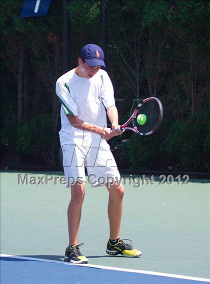Thumbnail 3 in NYSPHSAA Boys Tennis Championships (Round 1) photogallery.