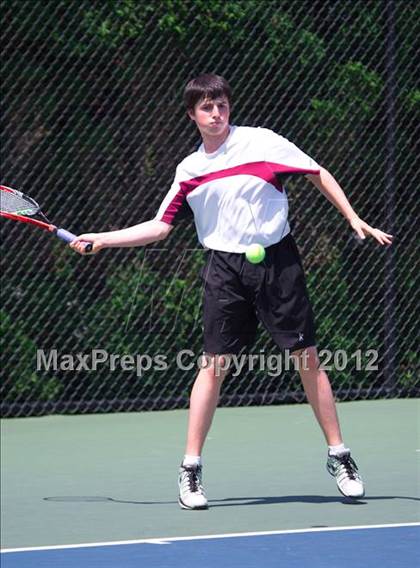 Thumbnail 3 in NYSPHSAA Boys Tennis Championships (Round 1) photogallery.
