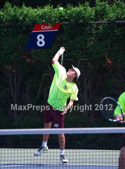 Thumbnail 1 in NYSPHSAA Boys Tennis Championships (Round 1) photogallery.