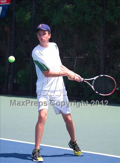 Thumbnail 2 in NYSPHSAA Boys Tennis Championships (Round 1) photogallery.