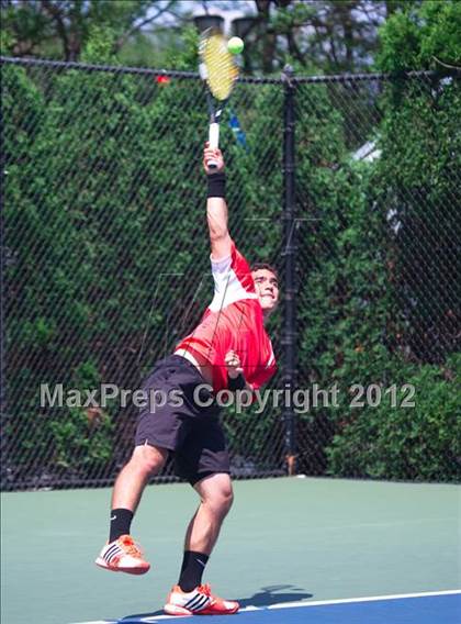 Thumbnail 2 in NYSPHSAA Boys Tennis Championships (Round 1) photogallery.