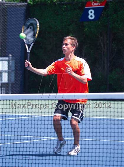 Thumbnail 2 in NYSPHSAA Boys Tennis Championships (Round 1) photogallery.