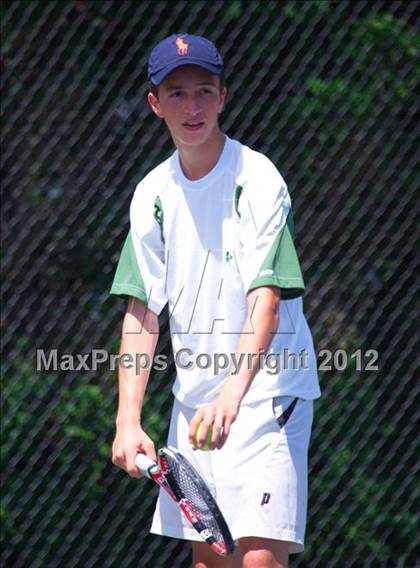 Thumbnail 3 in NYSPHSAA Boys Tennis Championships (Round 1) photogallery.