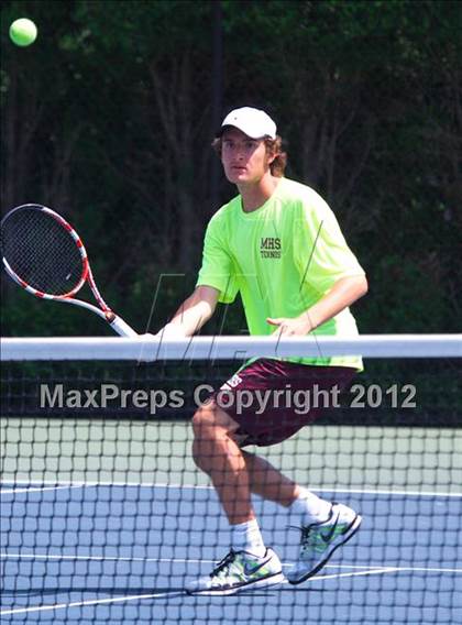 Thumbnail 3 in NYSPHSAA Boys Tennis Championships (Round 1) photogallery.