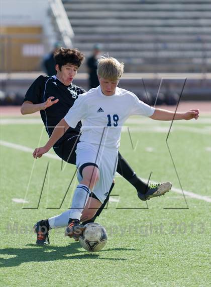 Thumbnail 2 in O'Connor vs Southwest (NISD Boys Soccer Showcase) photogallery.