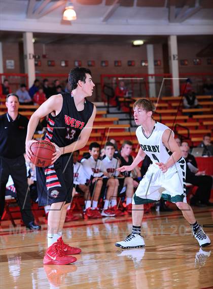 Thumbnail 2 in Blue Valley West vs Derby (McPherson Invitational) photogallery.