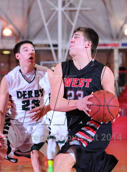 Thumbnail 1 in Blue Valley West vs Derby (McPherson Invitational) photogallery.