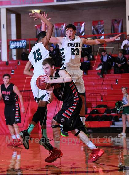 Thumbnail 1 in Blue Valley West vs Derby (McPherson Invitational) photogallery.