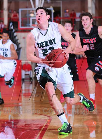 Thumbnail 3 in Blue Valley West vs Derby (McPherson Invitational) photogallery.