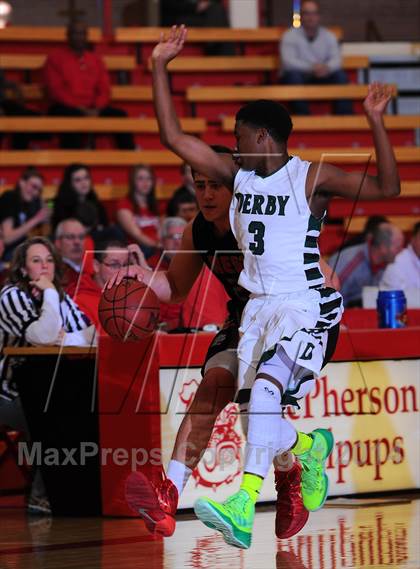 Thumbnail 1 in Blue Valley West vs Derby (McPherson Invitational) photogallery.