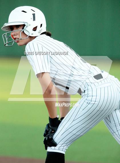 Thumbnail 1 in Mansfield Legacy vs Guyer (UIL 6A Softball Regional Semi-Finals Division II) Game 1 photogallery.