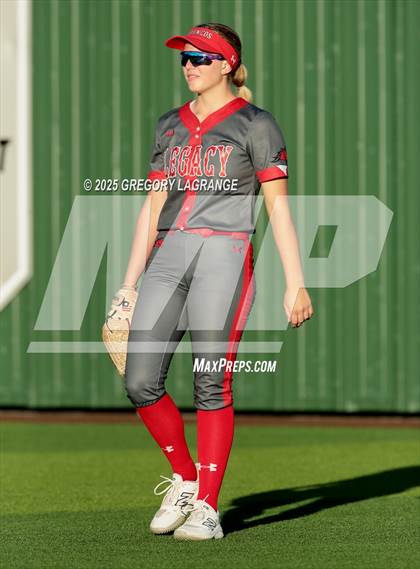 Thumbnail 1 in Mansfield Legacy vs Guyer (UIL 6A Softball Regional Semi-Finals Division II) Game 1 photogallery.