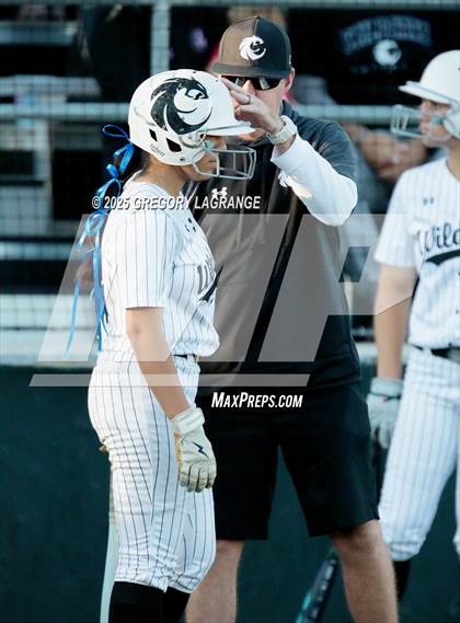 Thumbnail 2 in Mansfield Legacy vs Guyer (UIL 6A Softball Regional Semi-Finals Division II) Game 1 photogallery.