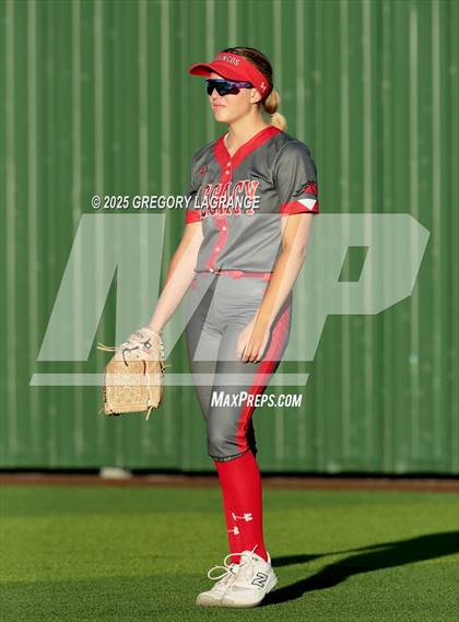 Thumbnail 2 in Mansfield Legacy vs Guyer (UIL 6A Softball Regional Semi-Finals Division II) Game 1 photogallery.