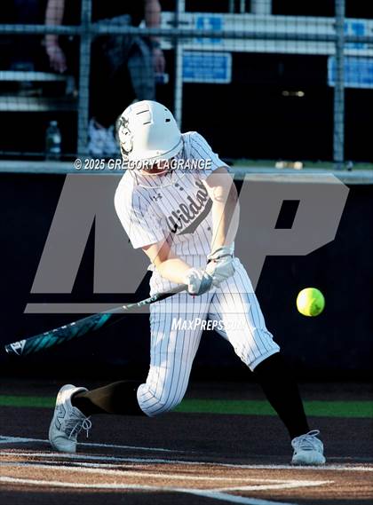 Thumbnail 2 in Mansfield Legacy vs Guyer (UIL 6A Softball Regional Semi-Finals Division II) Game 1 photogallery.