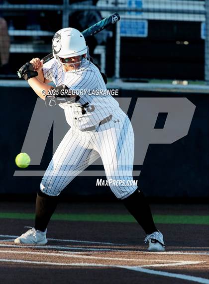 Thumbnail 1 in Mansfield Legacy vs Guyer (UIL 6A Softball Regional Semi-Finals Division II) Game 1 photogallery.