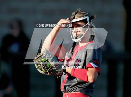 Thumbnail 3 in Mansfield Legacy vs Guyer (UIL 6A Softball Regional Semi-Finals Division II) Game 1 photogallery.