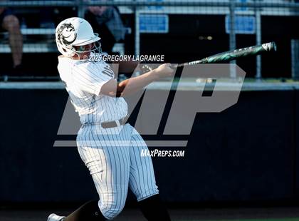 Thumbnail 2 in Mansfield Legacy vs Guyer (UIL 6A Softball Regional Semi-Finals Division II) Game 1 photogallery.