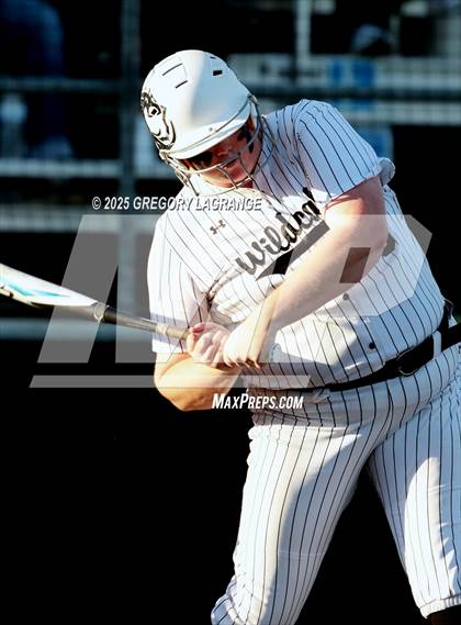 Thumbnail 1 in Mansfield Legacy vs Guyer (UIL 6A Softball Regional Semi-Finals Division II) Game 1 photogallery.