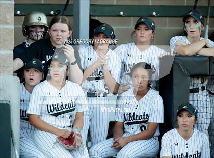 Thumbnail 2 in Mansfield Legacy vs Guyer (UIL 6A Softball Regional Semi-Finals Division II) Game 1 photogallery.