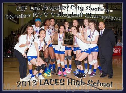 Thumbnail 1 in Elizabeth Learning Center vs. LACES (CIF LA City Section D4 Final) photogallery.