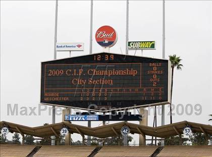 Thumbnail 1 in Monroe vs. Westchester (CIF LA City Section D2 Final) photogallery.