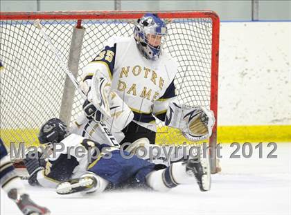 Thumbnail 2 in Xavier @ Notre Dame-Fairfield (Carrano Cup Final) photogallery.