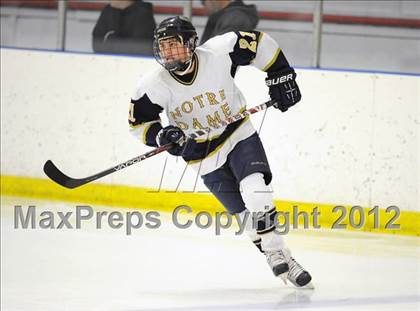 Thumbnail 1 in Xavier @ Notre Dame-Fairfield (Carrano Cup Final) photogallery.
