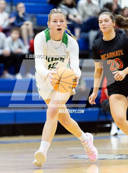 Thumbnail 3 in Incarnate Word Academy vs Peoria Notre Dame (SWIC Showdown) photogallery.
