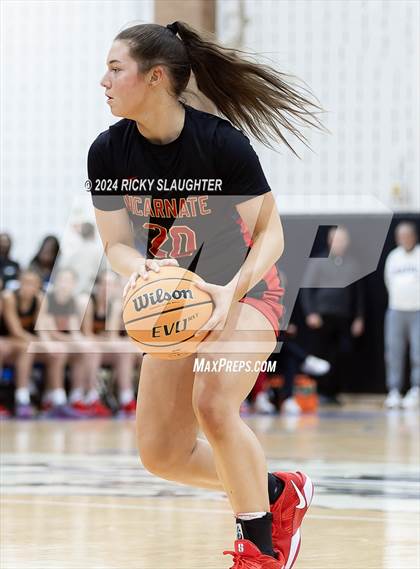 Thumbnail 2 in Incarnate Word Academy vs Peoria Notre Dame (SWIC Showdown) photogallery.