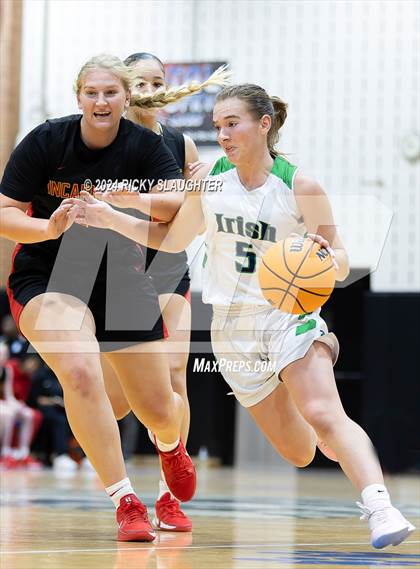 Thumbnail 1 in Incarnate Word Academy vs Peoria Notre Dame (SWIC Showdown) photogallery.