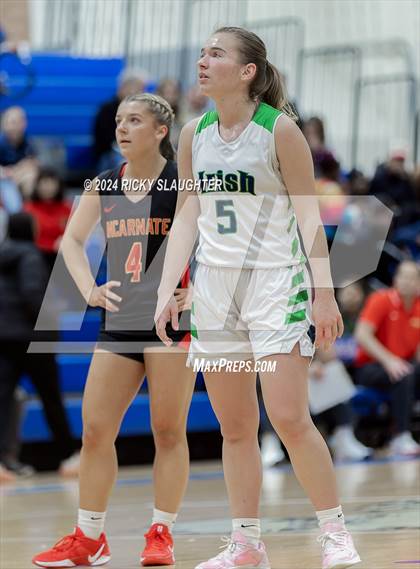 Thumbnail 1 in Incarnate Word Academy vs Peoria Notre Dame (SWIC Showdown) photogallery.