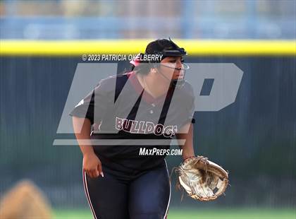 Thumbnail 2 in Heights vs Cinco Ranch (UIL Softball 6A Region 3 Area Game 2) photogallery.
