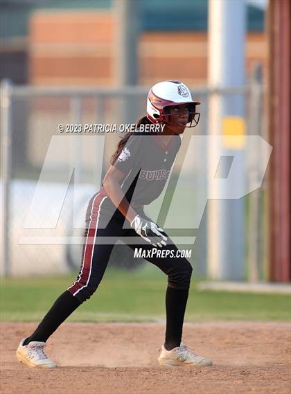 Thumbnail 3 in Heights vs Cinco Ranch (UIL Softball 6A Region 3 Area Game 2) photogallery.