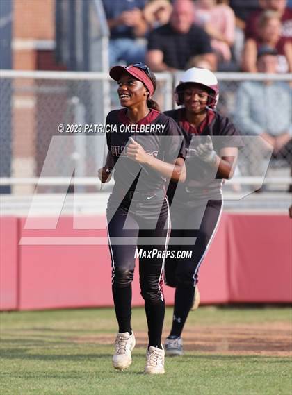 Thumbnail 3 in Heights vs Cinco Ranch (UIL Softball 6A Region 3 Area Game 2) photogallery.