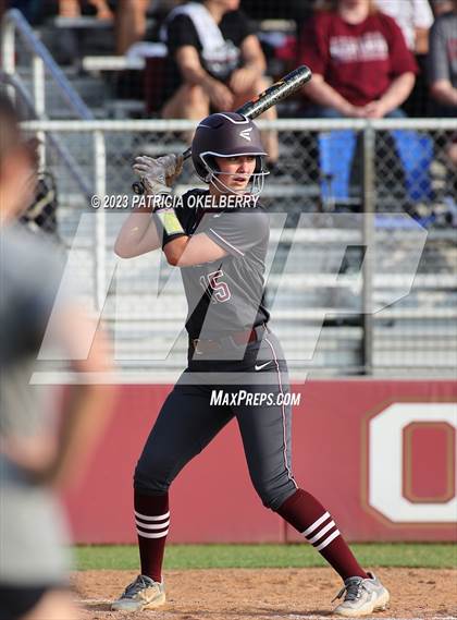 Thumbnail 3 in Heights vs Cinco Ranch (UIL Softball 6A Region 3 Area Game 2) photogallery.