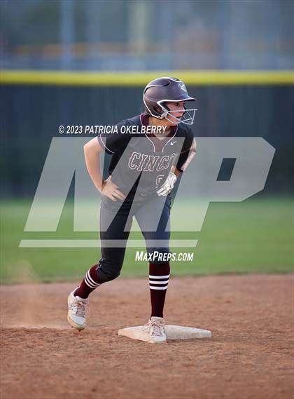 Thumbnail 3 in Heights vs Cinco Ranch (UIL Softball 6A Region 3 Area Game 2) photogallery.