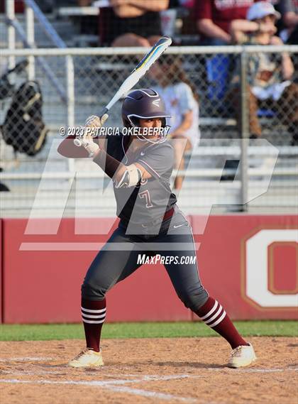 Thumbnail 2 in Heights vs Cinco Ranch (UIL Softball 6A Region 3 Area Game 2) photogallery.