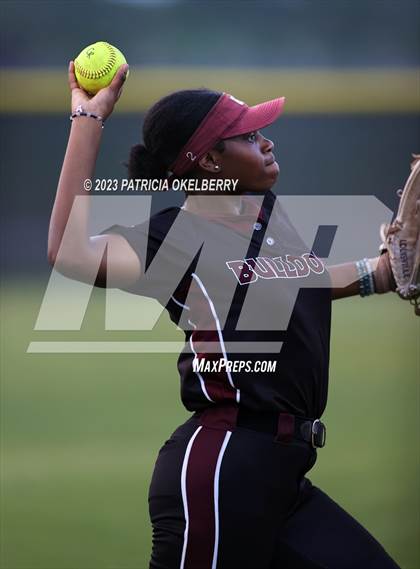 Thumbnail 1 in Heights vs Cinco Ranch (UIL Softball 6A Region 3 Area Game 2) photogallery.