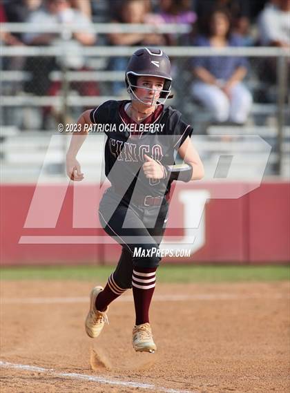 Thumbnail 3 in Heights vs Cinco Ranch (UIL Softball 6A Region 3 Area Game 2) photogallery.