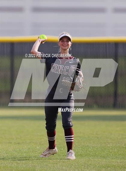 Thumbnail 1 in Heights vs Cinco Ranch (UIL Softball 6A Region 3 Area Game 2) photogallery.