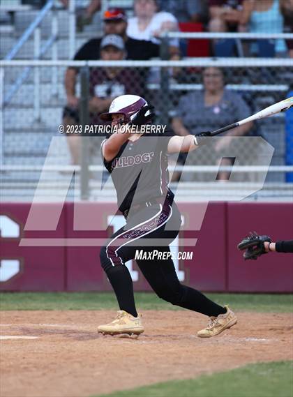 Thumbnail 2 in Heights vs Cinco Ranch (UIL Softball 6A Region 3 Area Game 2) photogallery.