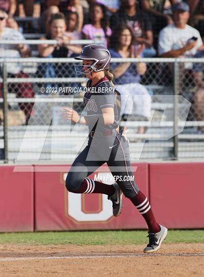 Thumbnail 3 in Heights vs Cinco Ranch (UIL Softball 6A Region 3 Area Game 2) photogallery.